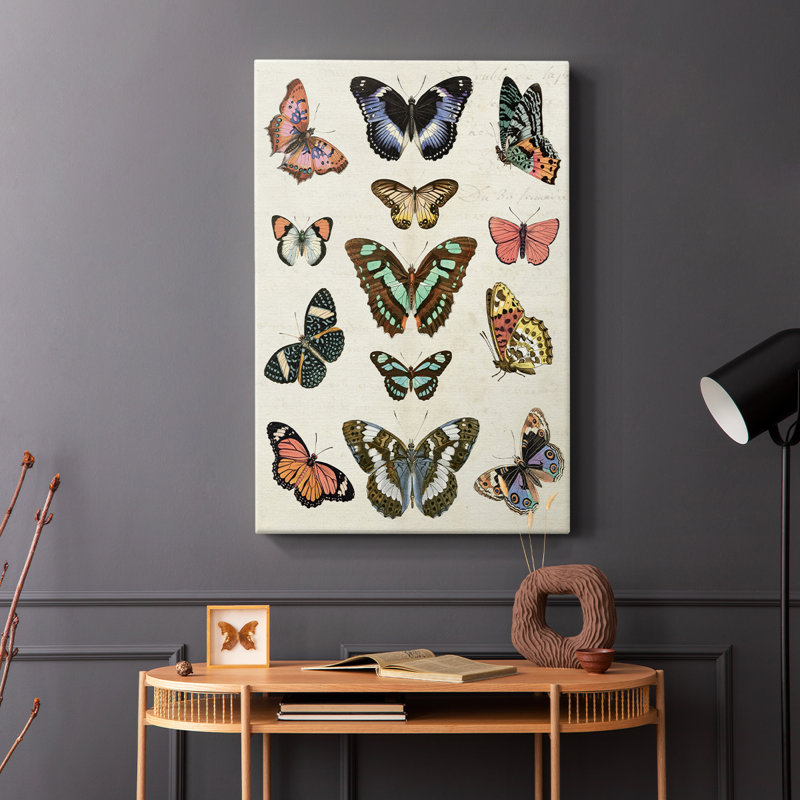 Flutterbys I -Gallery Wrapped Cavas, 18" H x 12" W