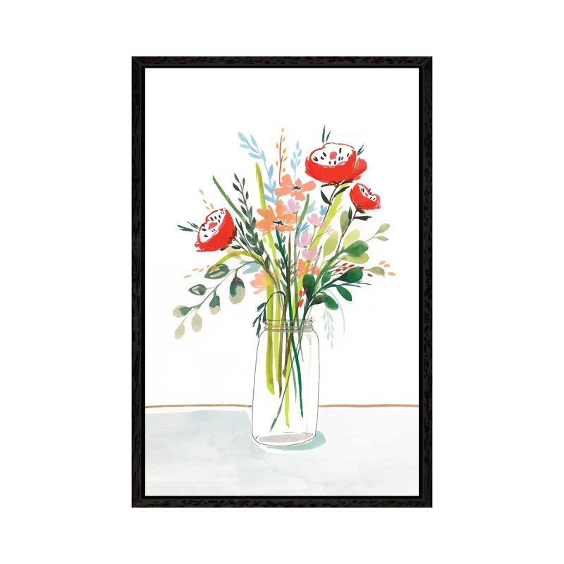 Spring Clean I by Asia Jensen - Print on Canvas, 66.04 cm H x 45.72 cm W, Black Framed