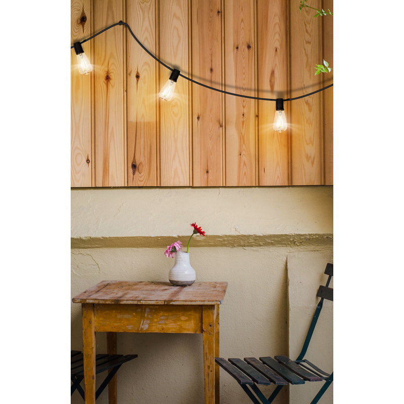 26' Outdoor 12 - Bulb Standard String Light (End to End Connectable)