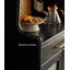 Garde-manger mince et haut en pin massif noir