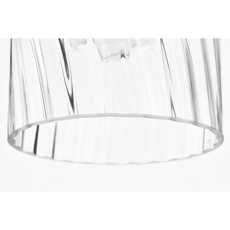 Mini-luminaire suspendu 1 lumière noir mat 1 lumière avec abat-jour en verre tourbillon transparent 1 lumière, Noir mat