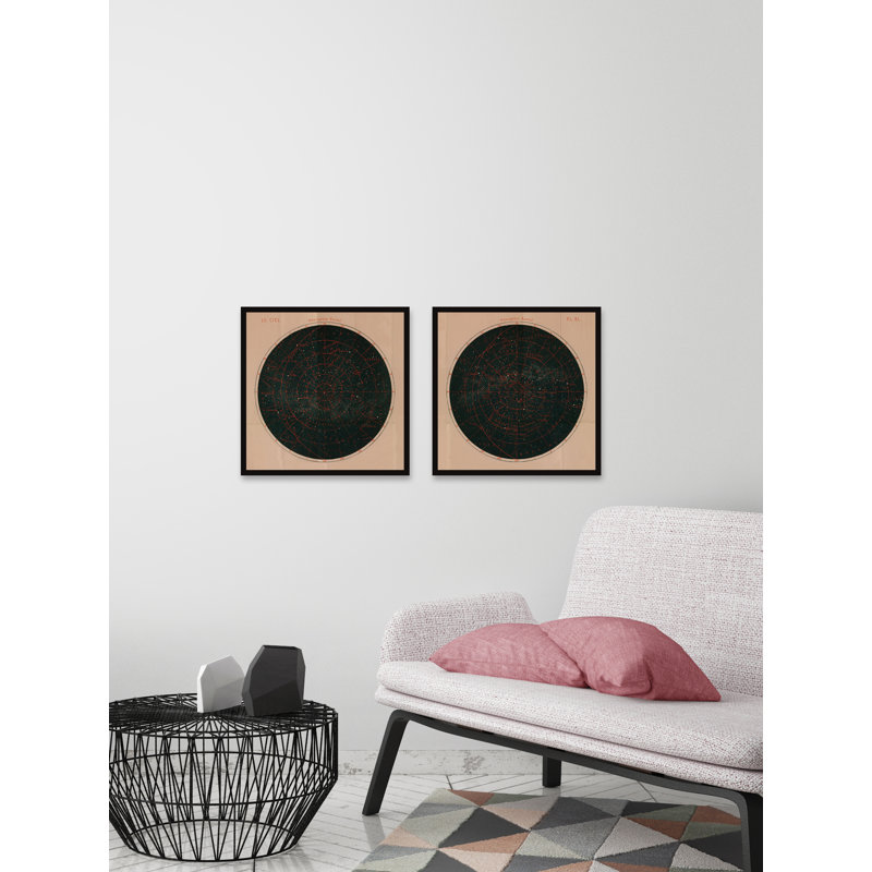 Quinonez The Sky by Marmont Hill - 2 Piece Single Picture Frame Print Set, 45cm H x 90cm W x 3.81cm D
