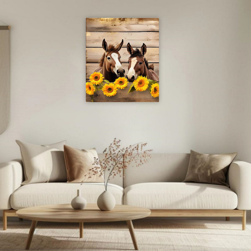 Drôle d'âne non encadré, art mural 24 po x 36 po