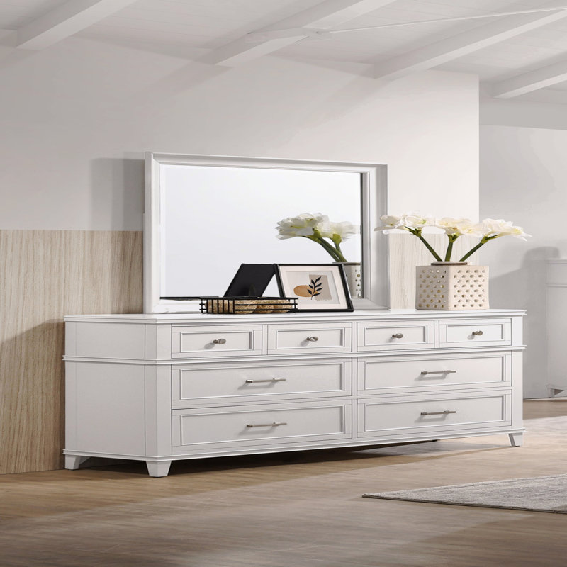 Miroir carré, Blanc