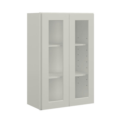 HOMEIBRO Cozy Design 24 W x 12 D x 36 H Ready-to-Assemble Plywood Shaker Standard Wall Cabinet in Shaker Dove