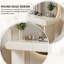 Meuble-lavabo minimaliste blanc 31,50 "avec miroir et tabouret