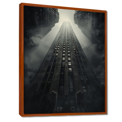 «Greys Colossal Structure Skyscrapers I» - Reproduction d'art mural gratte-ciel