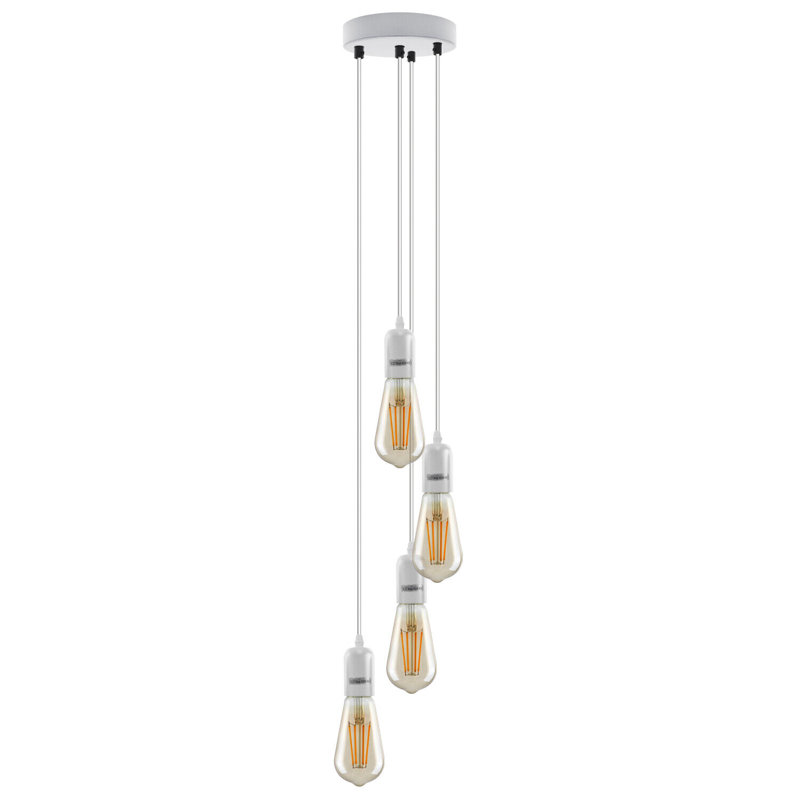 Bashira 4 - Light White Cluster Pendant, Yes