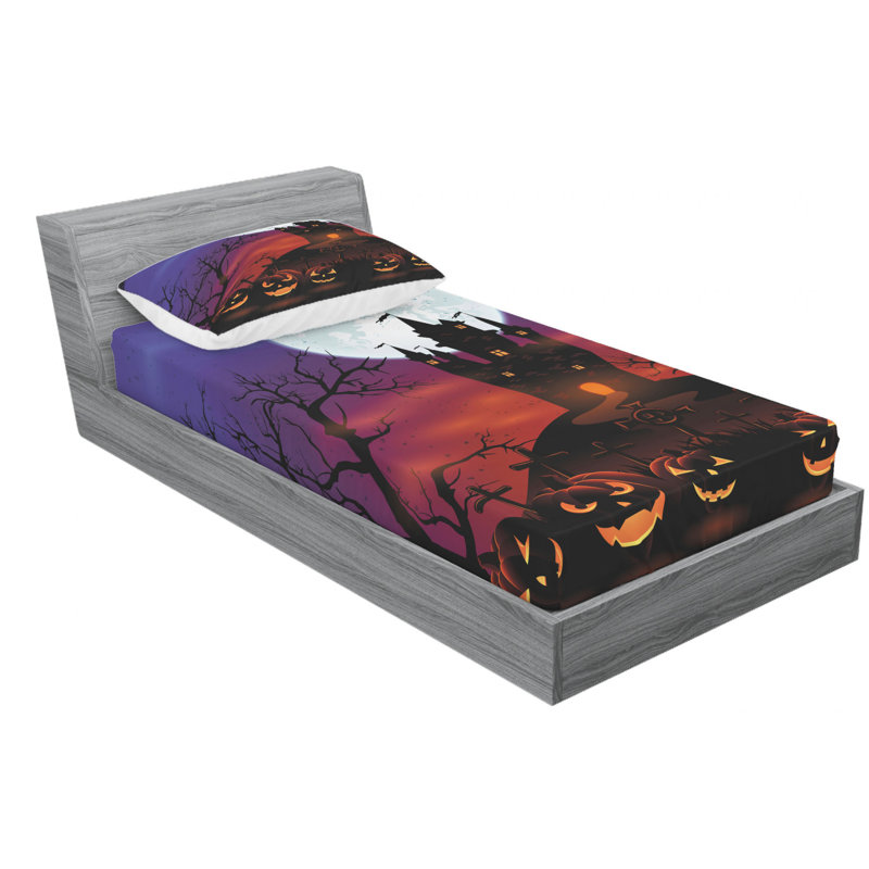 Microfiber Sheet Set, Twin Sheet Set with Fitted Sheet