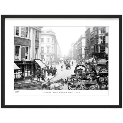 London, King William Street 1880 by Francis Frith - Single Picture Frame Print
