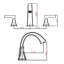 Widespread Bathroom Sink Faucets Two Handle 3 Hole Vanity Bath Faucet  With Drain Assembly (Brushed Golden)-117992909
