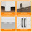Armoire de cuisine de 69,3 po de hauteur avec 2 portes de grange, 1 tiroir, tablettes réglables, comptoir large et trous de chargement USB, armoire de rangement Farmhouse, blanc-759124378
