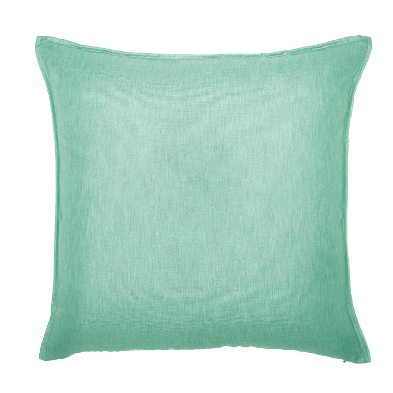 Feather Throw Pillow, Mint