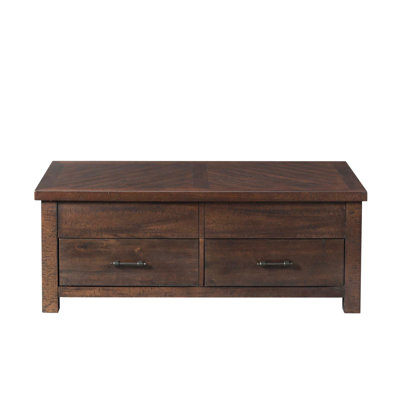 Ismay Solid Wood Top Coffee Table
