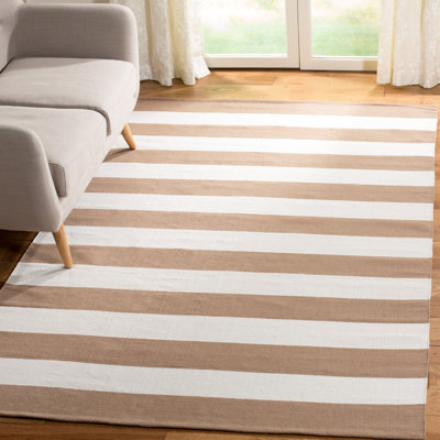 Dirit Hand Woven Cotton Striped Rug