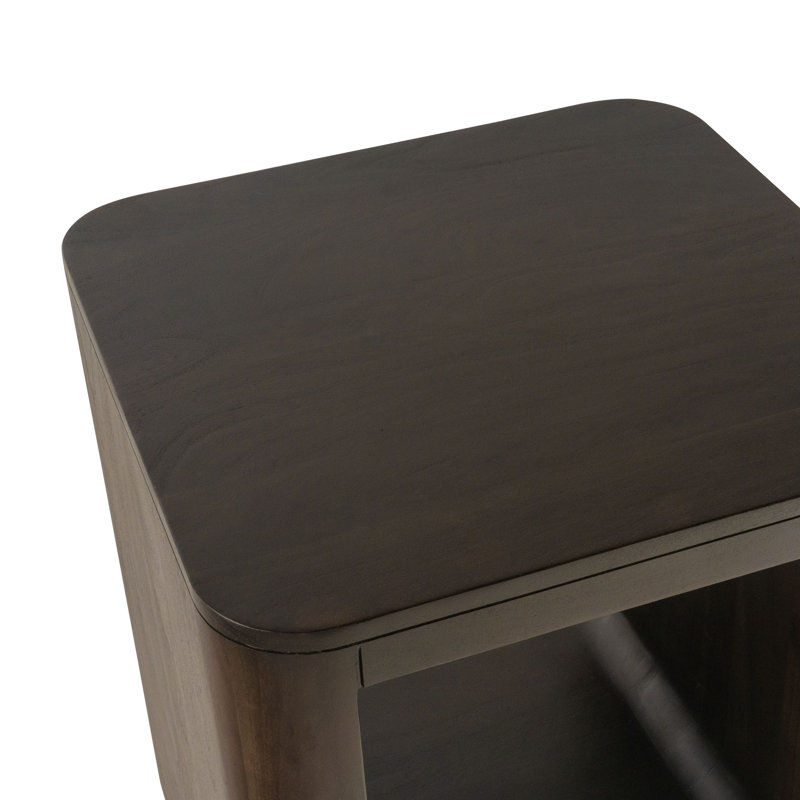 Table de bout Jahmia, noyer foncé