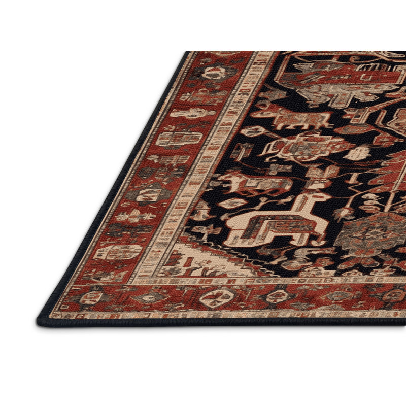 Tapis brun lavable à la machine, Rectangulaire 2 pi x 3 pi