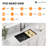 All in One Black Faucet, Gunmetal Black 304T Single Bowl Undermount Workstation Kitchen Sink-88419454