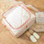 Sacs de rangement pour vêtements Sacs en PVC transparent et bordures à fermeture à glissière orange Sacs de rangement pour chandail Sac de rangement en plastique pour édredon, vêtements, couvertures