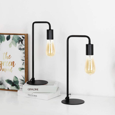 Ensemble de lampes de bureau 15,9 "noires