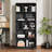 Achnas 70" H x 31" W Storage Bookcase with 10 Cubes and 2 Doors-830444051