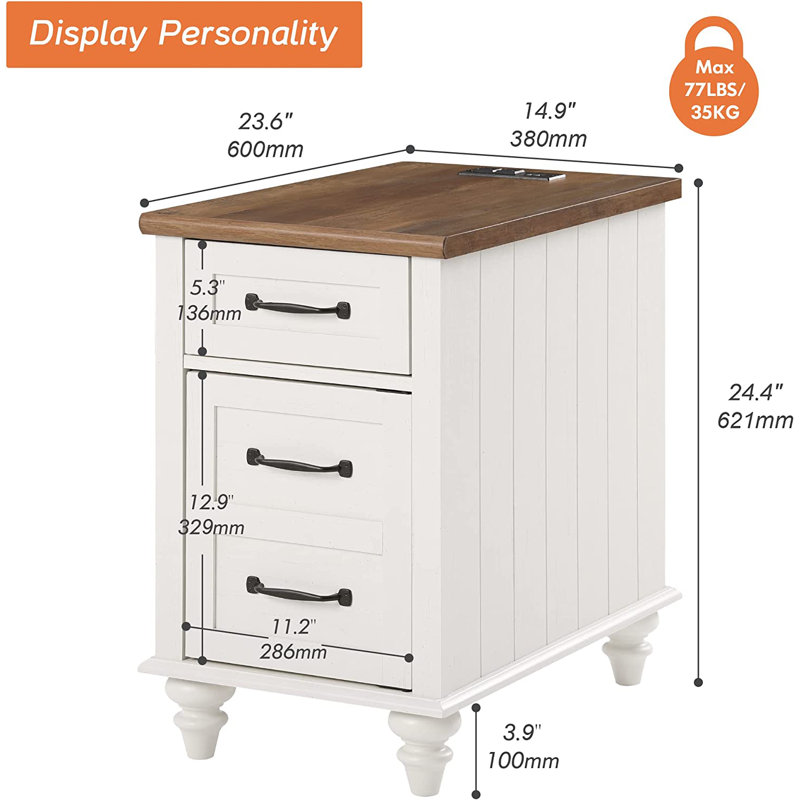 Soloperto Wood Nightstand