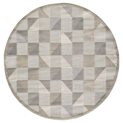 Tapis gris intérieur / extérieur triangulaire