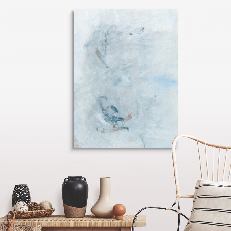 «Azure introspect I» par Renee W. Stramel - reproduction d'art sur toile, H 40 po x l 30 po x P 1,25 po, Toile tendue