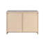 Grande armoire intérieure en bois de grève gris - idéale pour l'organisation à la maison 3 à 4 tablettes optimisant l'espace de rangement