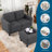 Kentrell 54"W Upholstered Loveseat with Ottoman-1159309553