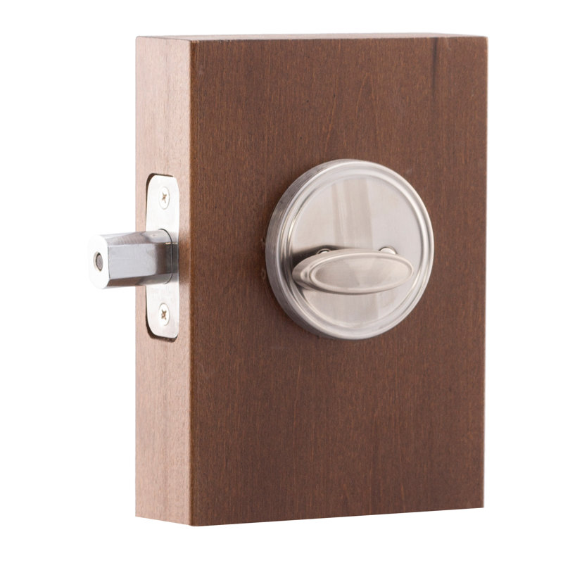 Single Cylinder Deadbolt, Satin Stainless