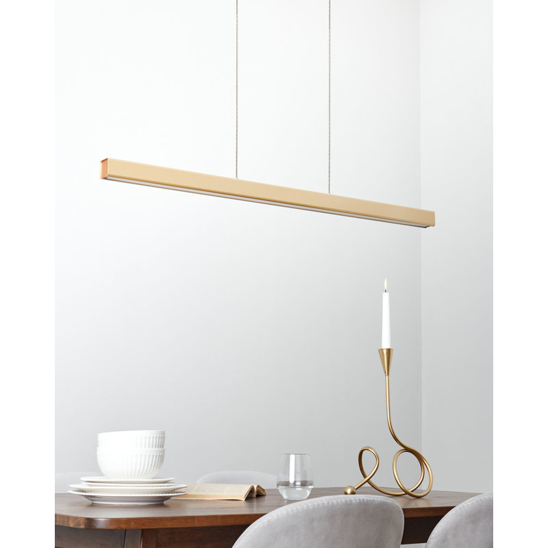 LED Pendant Lamp ARENAS With Remote, Gold