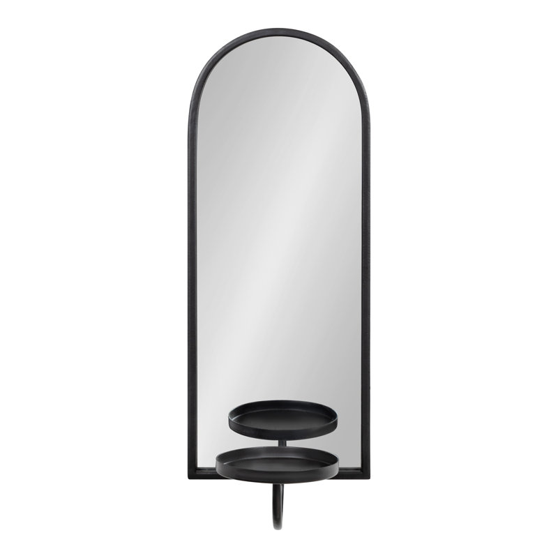 Annaly Metal Flat Mirror, Black