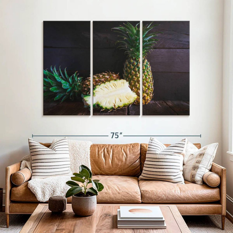 Yarlin Delicious Pineapple, 42" H x 65" W