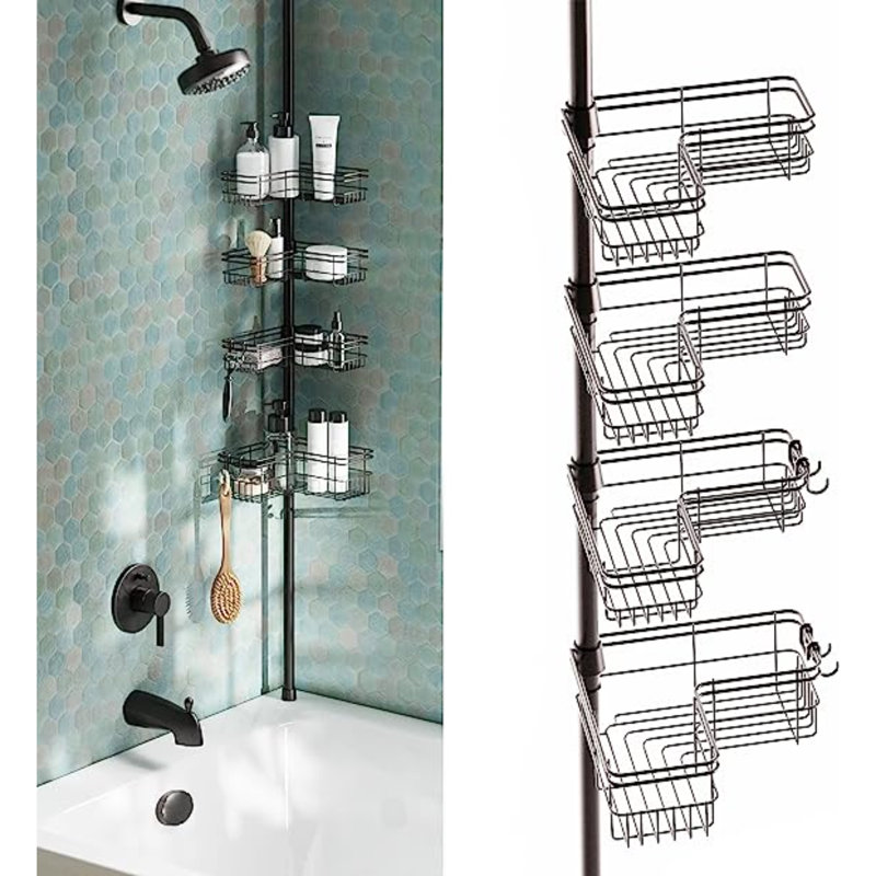 Serviteur de douche en acier inoxydable, Bronze