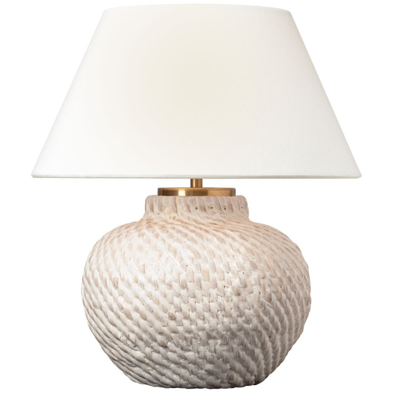 Avedon Cordless LED Table Lamp by Marie Flanigan, Plaster White