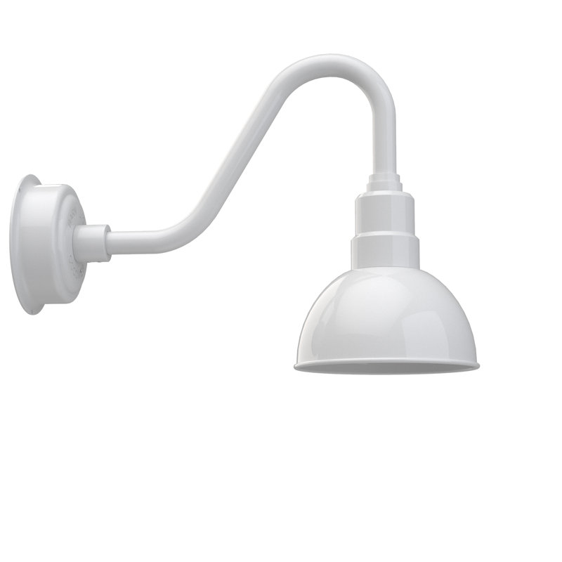 Wall Light, White, 15.62" H x 8" W x 21.25" D