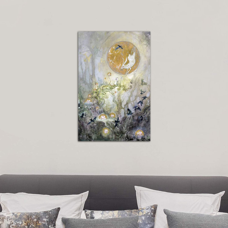 Moongazing by Stephanie Law - Wrapped Canvas Print, 101.6 cm H x 66.04 cm W x 1.91 cm D