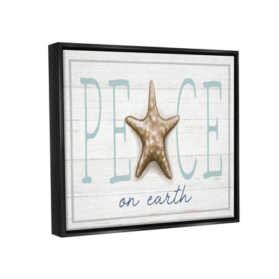«Peace on Earth Starfish Sign» par Elizabeth Tyndall - impression sur toile