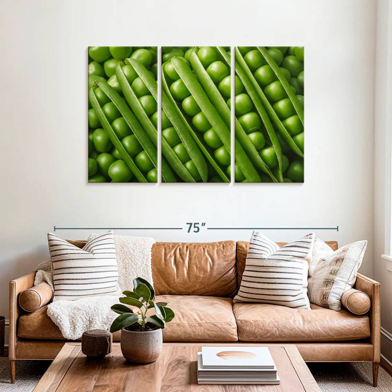 Yarlin Peas, 36" H x 57" W