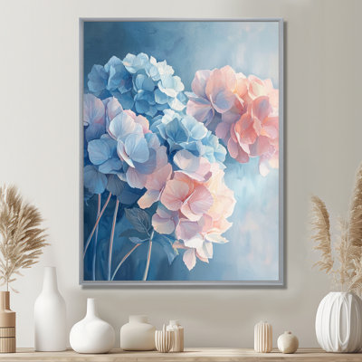 Hydrangeas in the Morning Light I - Hydrangea, art mural encadré