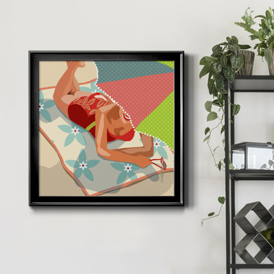 «Beach Beauty II», reproduction sur toile encadrée