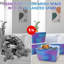 Bacs de rangement en plastique 14,5 gallons avec couvercles empilables pour l'organisation de la maison SimplyKleen
