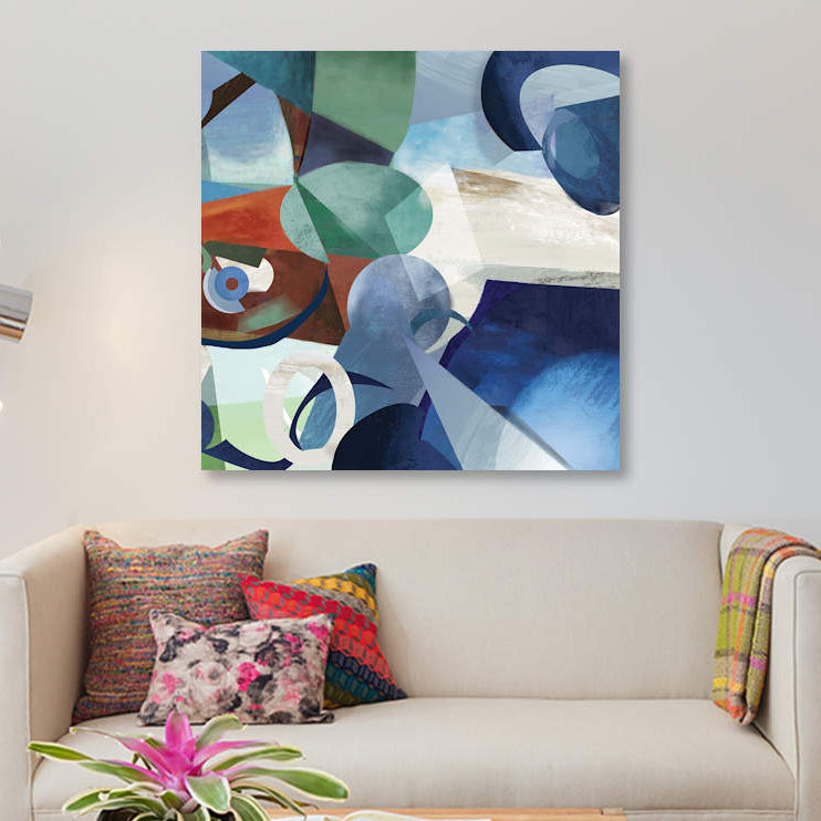 «Prism II», impression sur toile, H 12 po x l 12 po x P 1,5 po, Pas de tapis, Toile tendue