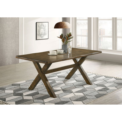 Carbon Knotty Nutmeg Rectangular Dining Table