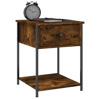 Allums 44cm W Iron Bedside Table