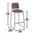Mesa - Barstool - Brown