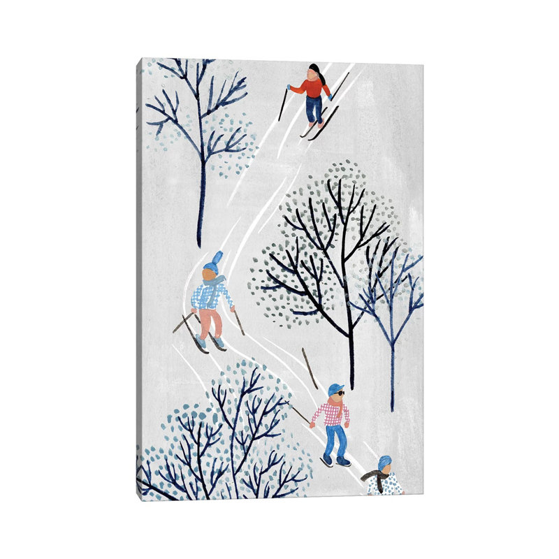 Snowy Village Collection B by Melissa Wang - Wrapped Canvas Gallery-Wrapped Canvas Giclée, 20.32 cm H x 30.48 cm W