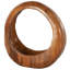 Sculpture brune en teck