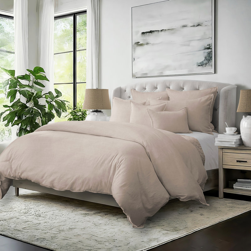 Ensemble d'édredon 8 pièces Elsie, Twin Comforter + 7 Additional Pieces, Natural